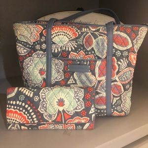 Vera Bradley Tote and Wallet